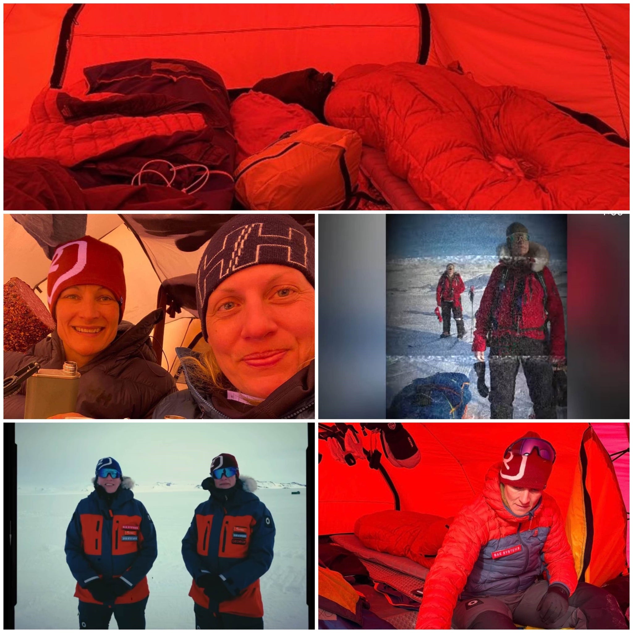 The Antartic Fire Angels, Bex and Georgie, Tent, Antartica