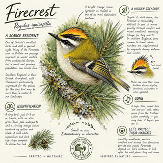 WILD LIFE ON THE DOWNS | FIRECREST | A Tiny Flame in the Woods - Downton Distillery UK