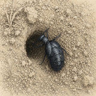 Wildlife on the Downs | Rare Rugged Oil Beetle - Downton Distillery UK