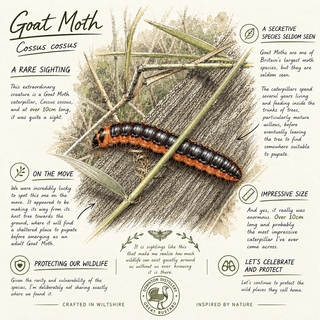 WILDLIFE ON THE DOWNS | THE GOAT MOTH | RARE - Downton Distillery UK