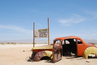 Big Daddy,namibia, car wreck, sand, solitaire, downton, distillery, explorer's gin