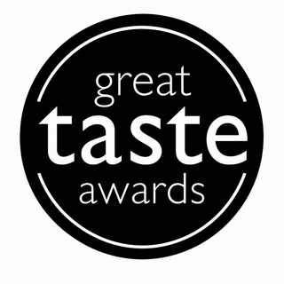 Great Taste Awards logo with black circle and white text