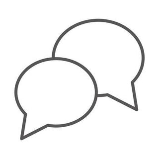 Two speech bubbles icon on a white background