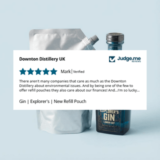 Gin | Explorer's Starter Pack | Bottle + Refill Pouch - Downton Distillery UK