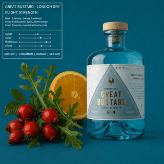 Gin | Great Bustard | Flight Strength - Downton Distillery UK