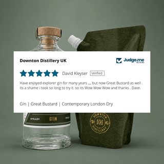 Gin | Great Bustard Starter Pack | Bottle + Refill Pouch - Downton Distillery UK