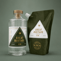 Gin | Great Bustard Starter Pack | Bottle + Refill Pouch - Downton Distillery UK