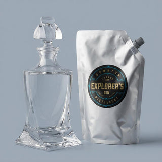 Glassware | Crytsal Decanter and Refill Pouch - Downton Distillery UK