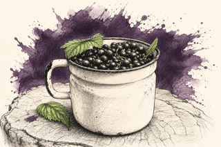 Liqueur | Crème de Cassis | Blackcurrants - Downton Distillery UK