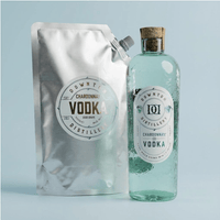 Vodka | Chardonnay Starter Pack | Bottle + Refill Pouch - Downton Distillery UK