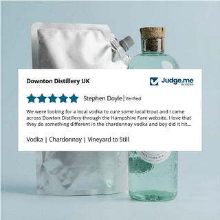 Vodka | Chardonnay Starter Pack | Bottle + Refill Pouch - Downton Distillery UK