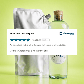 Vodka | Chardonnay Starter Pack | Bottle + Refill Pouch - Downton Distillery UK