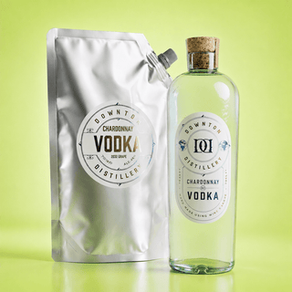 Vodka | Chardonnay Starter Pack | Bottle + Refill Pouch - Downton Distillery UK