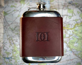 Leather Hip Flask - Downton Distillery UK